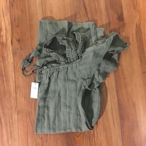 olive green shift dress